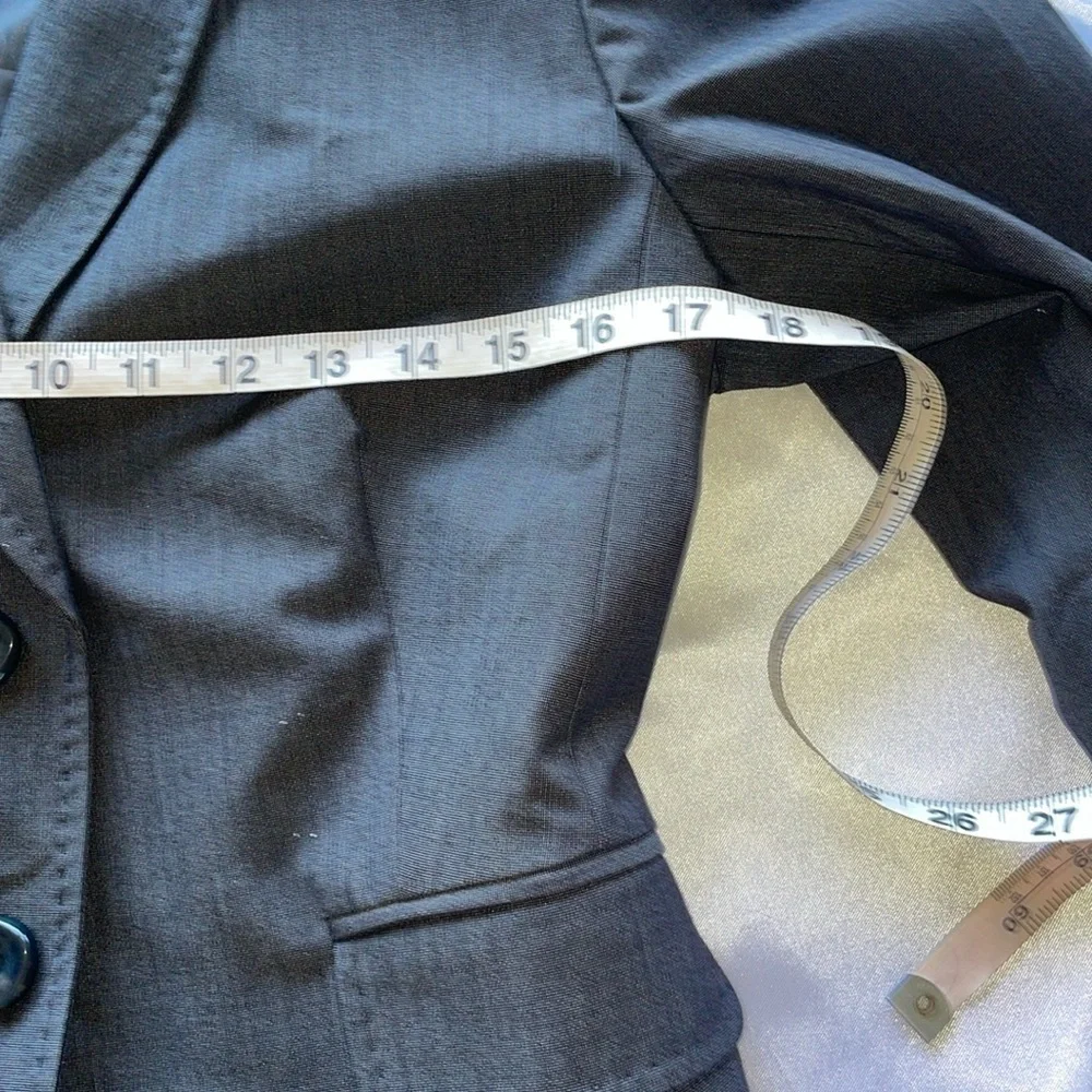 Nine West x Kasper Brown Tailored Pantsuit Polish Trousers Fitted Blazer Refined